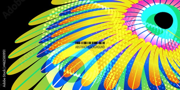 Obraz Geometric colorful abstract background vector template