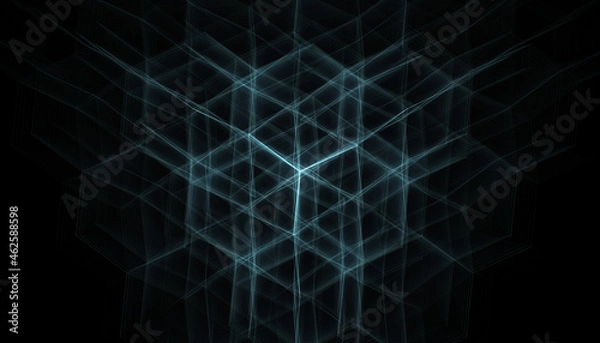 Fototapeta abstract blue background with lines