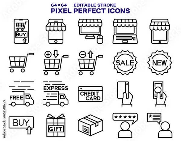 Obraz オンラインストア　ラインアイコン