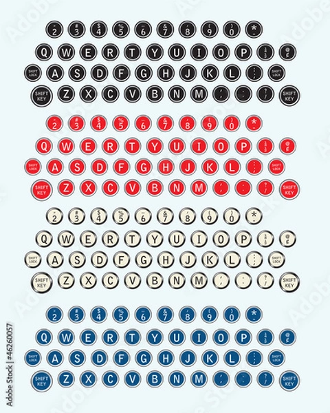 Fototapeta Typewriter keys