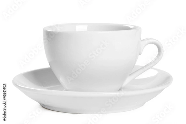 Fototapeta Small white coffee cup