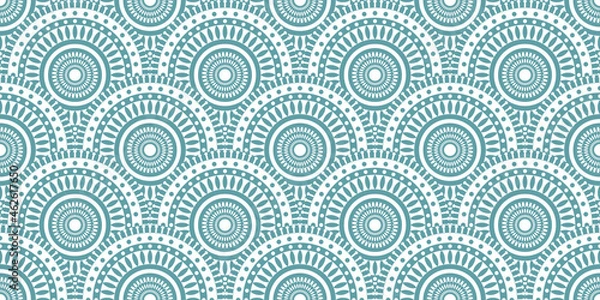 Obraz Repeat ethnic Easter circle pattern, seamless pattern