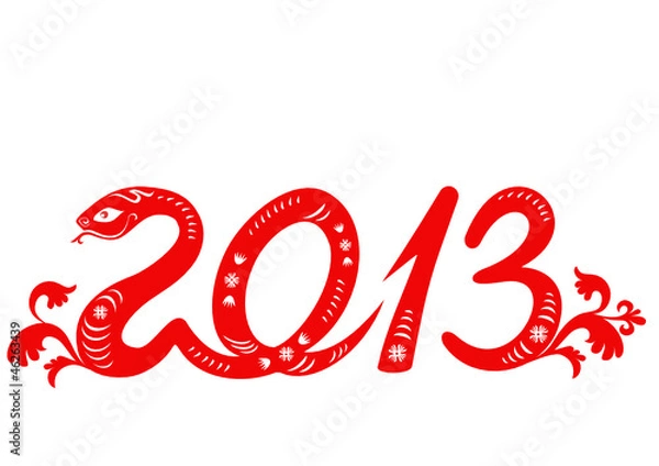 Obraz 2013 snake year.