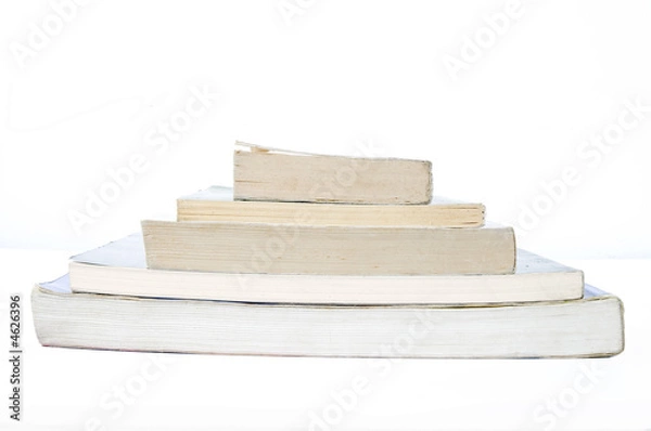 Fototapeta Isolated pile of books
