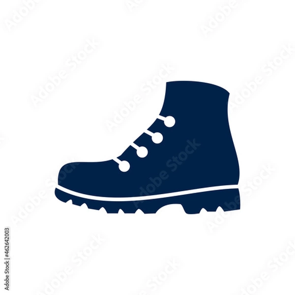 Obraz Boots shoes icon logo template isolated on white background.