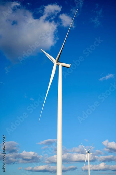 Fototapeta wind turbine and sky