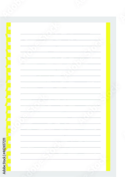 Obraz Page from spiral notebook