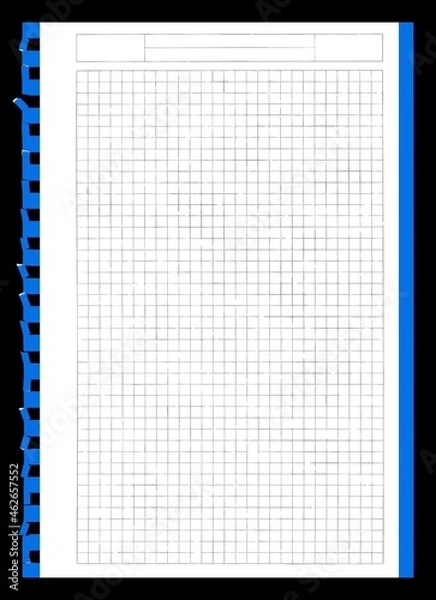 Obraz Page from spiral notebook