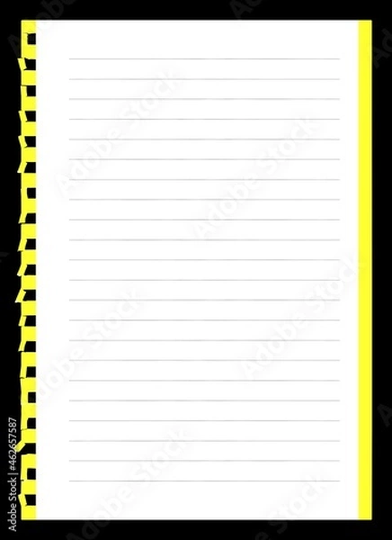 Obraz Page from spiral notebook