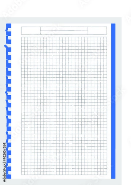 Obraz Page from spiral notebook