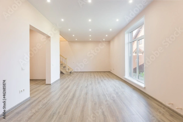 Fototapeta unfurnished house or apartment in bright colors