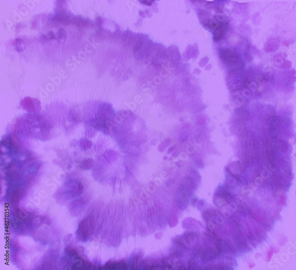 Obraz Circle Grunge Roll. Artistic Old Painting. Color Shirt. Purple Tie Dye Effects. Tie Die Swirl Backdrop. Abstract Circular Texture. Batik Fabric. Watercolor Cool Background. Tie Dye Effects.