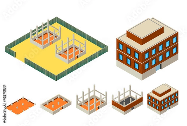 Obraz Isometric construction