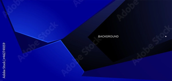 Obraz Vector Abstract Blue Geometric Background