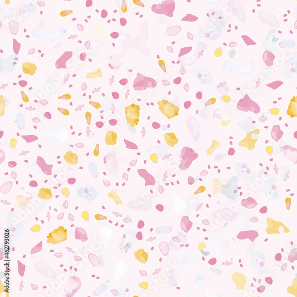 Fototapeta Terrazzo Texture Vector. Flooring Seamless Pattern