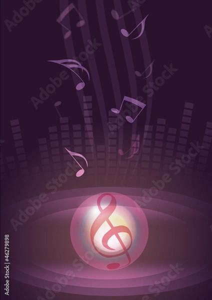 Obraz Fantasy music vector