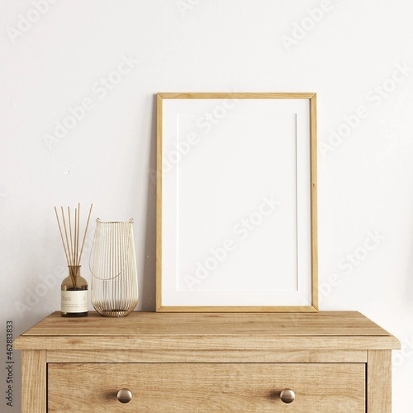 Obraz Boho Frame Mockup - Boho empty white frame