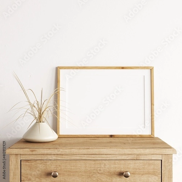 Obraz Boho Frame Mockup - Boho empty white frame