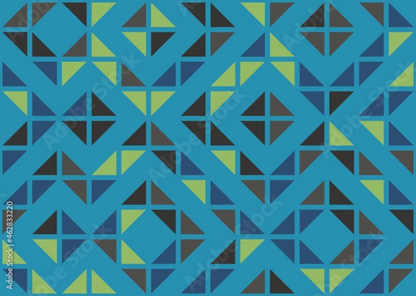 Fototapeta Abstract Geometric Pattern generative computational art illustration