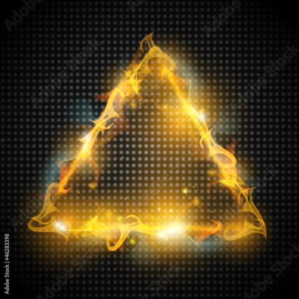 Obraz background with fire triangle