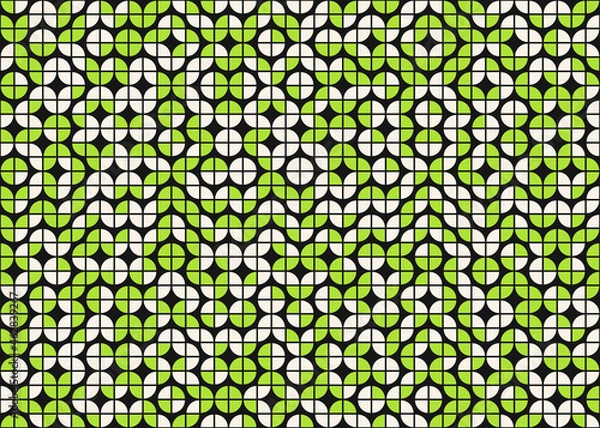 Fototapeta Abstract Geometric Pattern generative computational art illustration