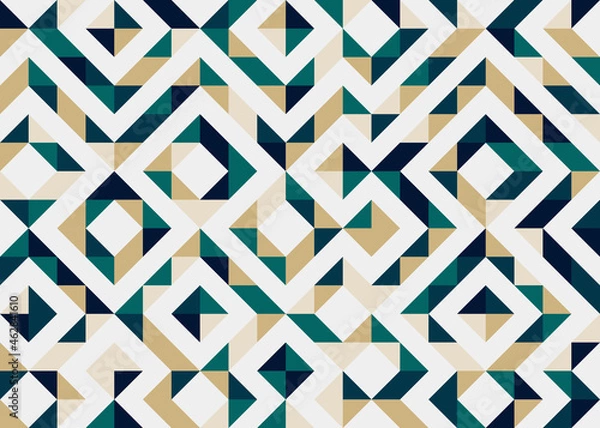 Fototapeta Abstract Geometric Pattern generative computational art illustration