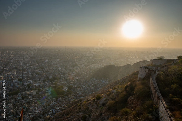 Obraz Jaipur seen from Naharagrh Fort 