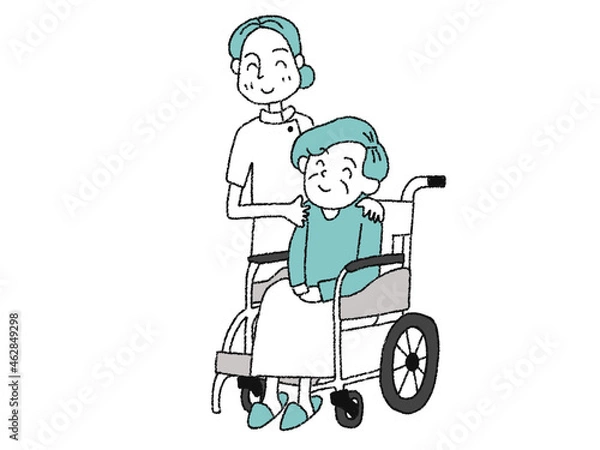 Fototapeta 医療・介護系のイラスト