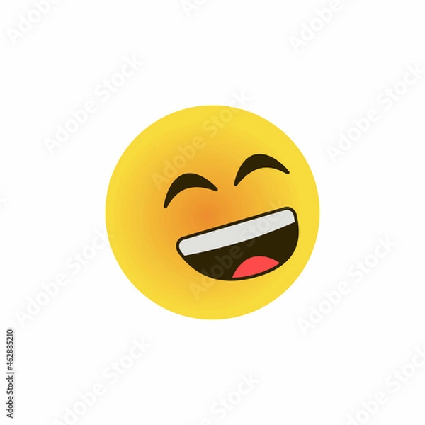 Fototapeta 3d emoji smile, sad, laugh, tears, happy illustration design