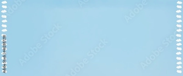 Fototapeta Valentines heart balloon with people flying and floating on blue sky background. Paper Cut Design Illustration of love for Happy Mother's or Valentine's Day greeting card design.