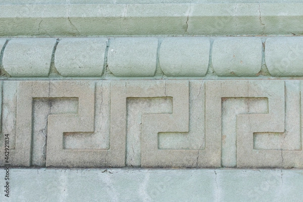 Obraz Concrete wall background with geometric pattern design. Ornamentation. Texture background