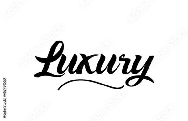 Fototapeta Luxury hand written text word for design. Can be used for a logo