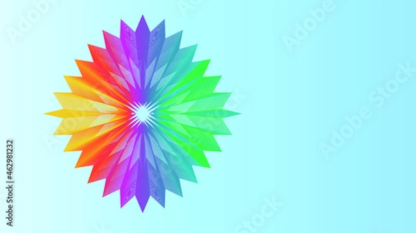 Obraz Blue background. Colorful geometric slices. Vector design EPS8