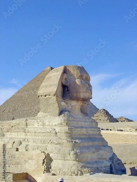 Obraz Famous Sphinx by the pyramids