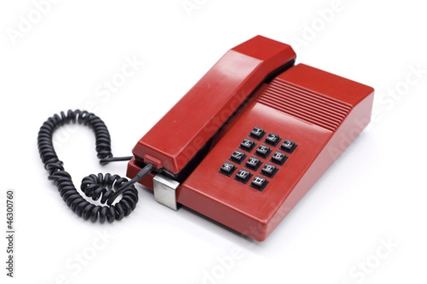 Obraz Red classic phone