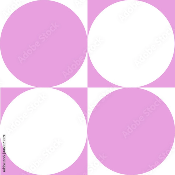 Obraz Seamless pattern of polka dot on square.For background, fabric,card.texture.