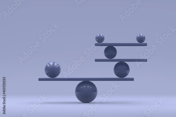 Fototapeta Balance Concepts, 3D Render