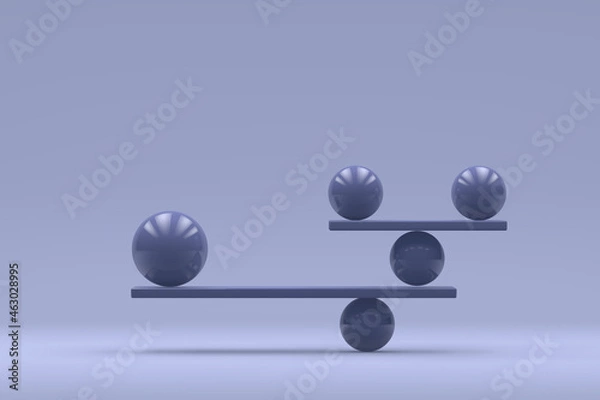 Fototapeta Balance Concepts, 3D Render