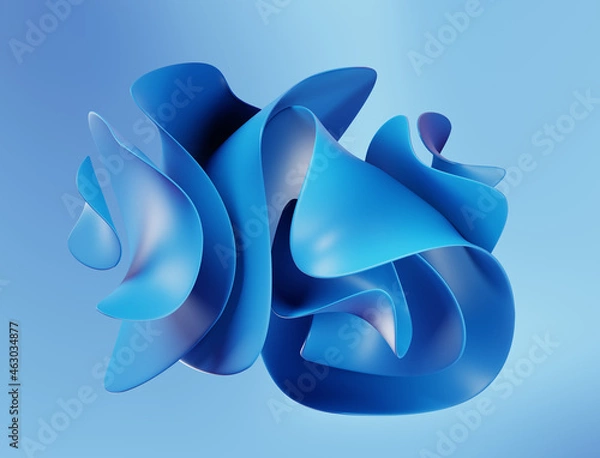 Fototapeta colorful background with Fluid gradient shapes composition 3d render