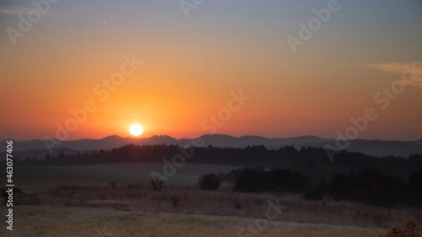 Obraz sunset over the river