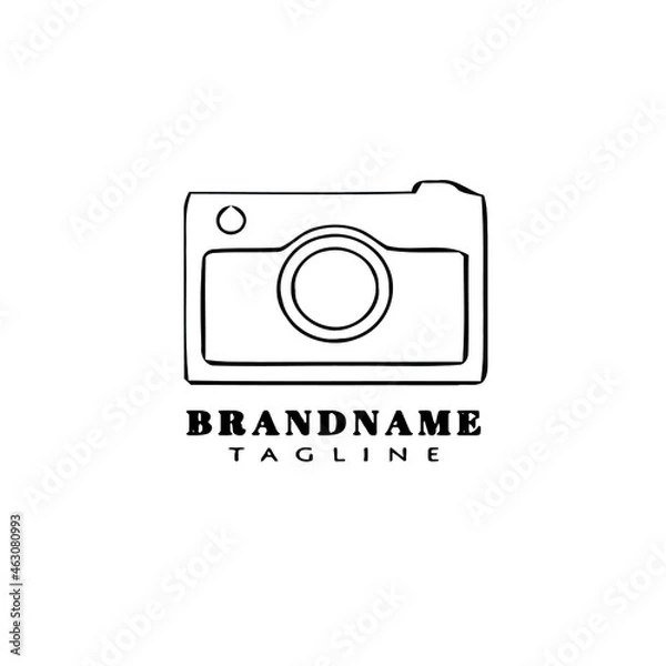 Obraz camera logo flat design template icon black isolated vector illustration