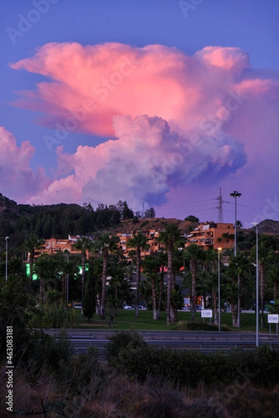 Obraz Nice cloud at sunset i