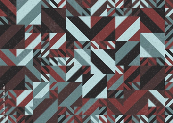 Fototapeta Abstract Geometric Pattern generative computational art illustration