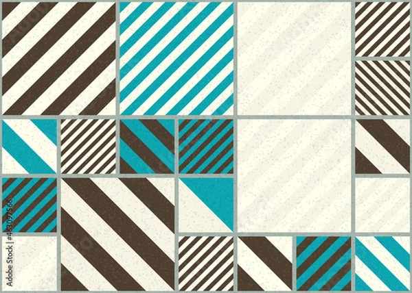 Obraz Abstract Geometric Pattern generative computational art illustration