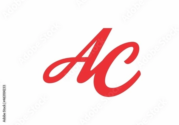 Obraz Initial letter of AC design