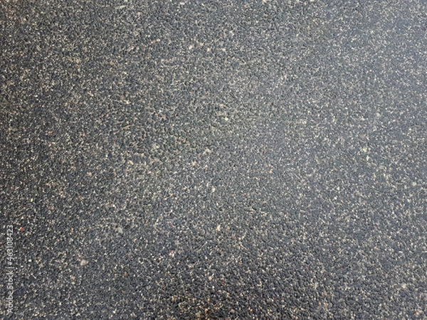 Obraz  Gray wet asphalt after rain, top view