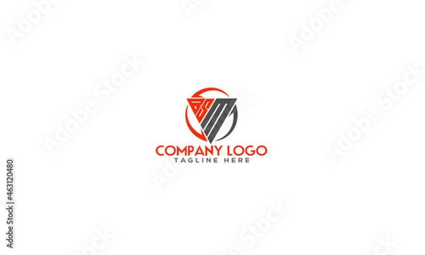 Obraz BSM initial logo design