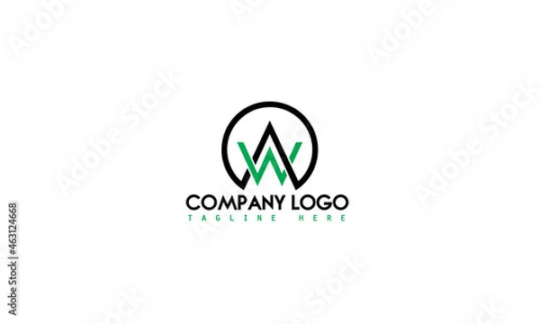 Obraz Aw logo design