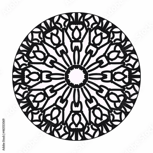Fototapeta Vector round abstract circle. Mandala style.