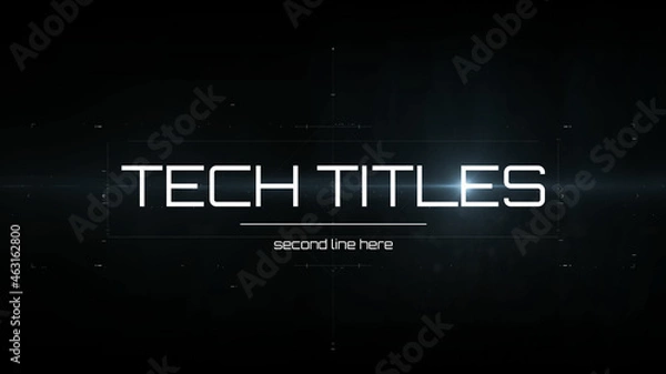 Fototapeta Futurystyczne tytuły techniczne